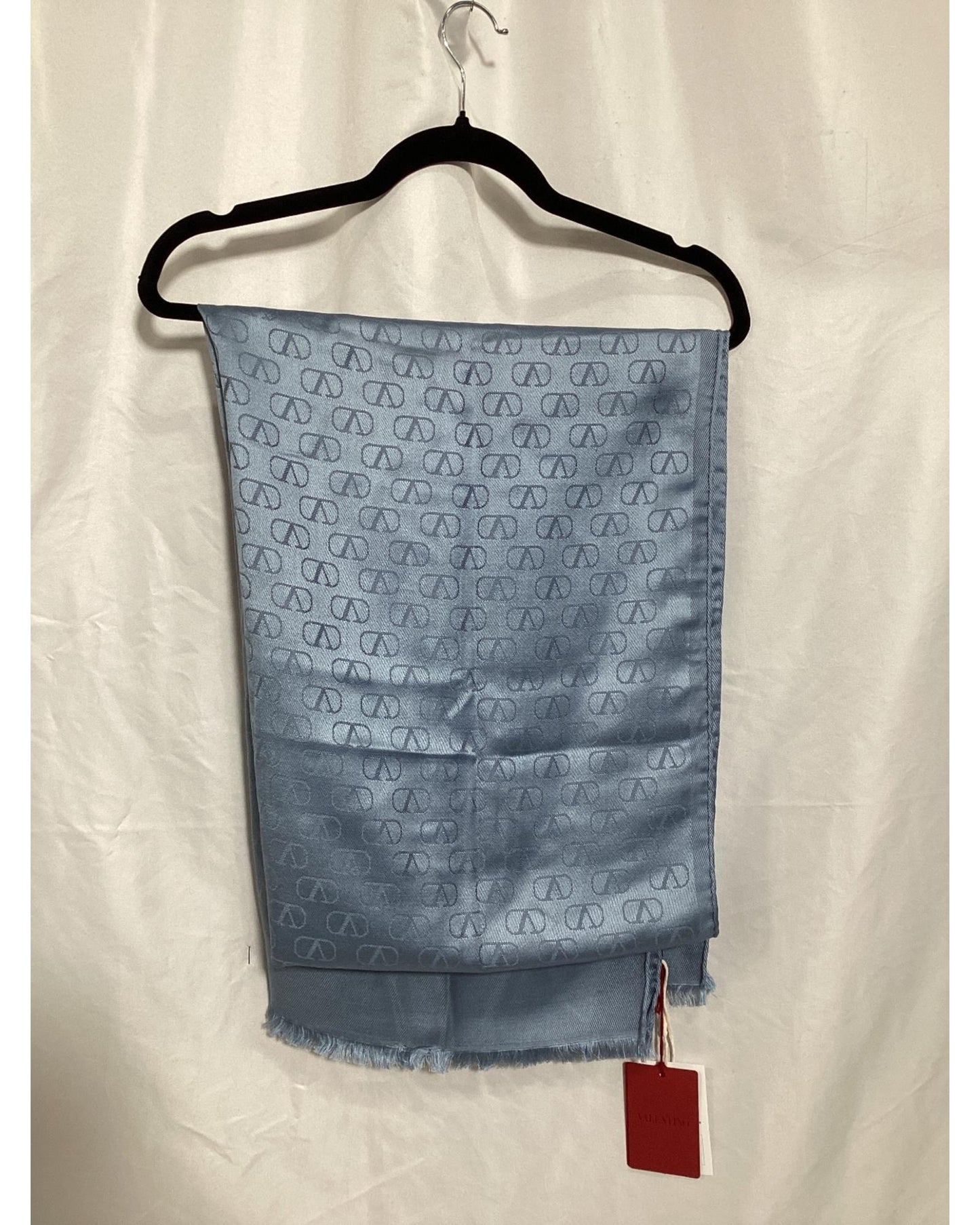 Valentino Garavani Logo Scarf Women Grey Scarves & Shawls