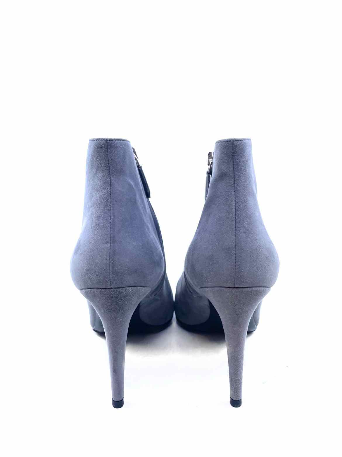 PRADA Size 10.5 Grey Suede Solid Ankle Boot