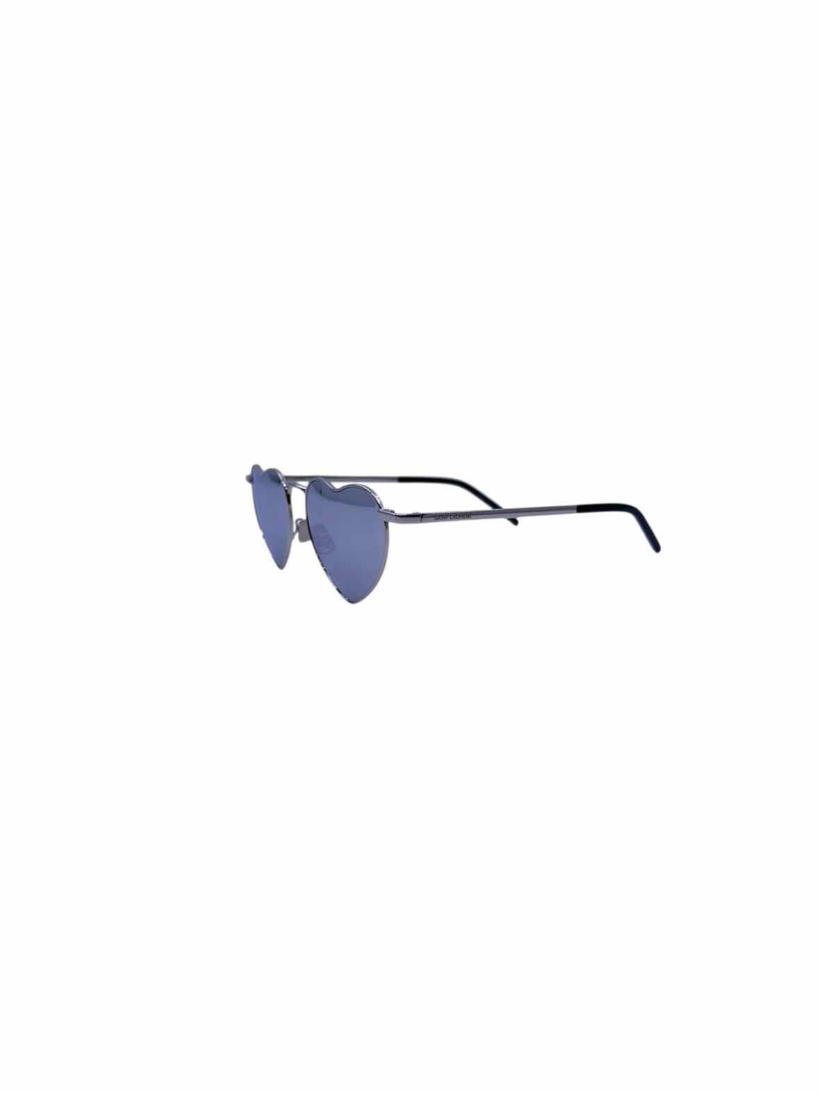 SAINT LAURENT Silver Heart Shape Sunglasses