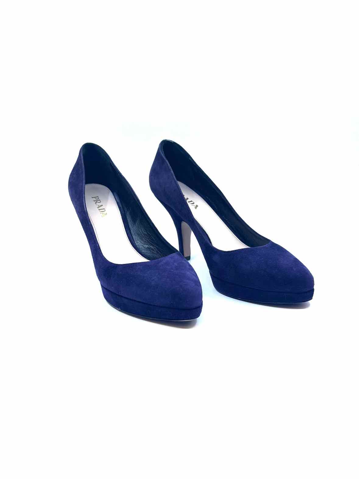 PRADA Size 8 Purple Suede Pumps