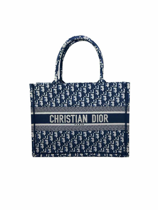 CHRISTIAN DIOR Navy & White Handbag