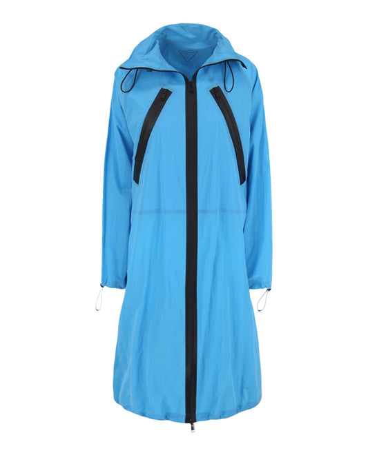 Bottega Veneta Womens Waterproof Parka Bright Blue