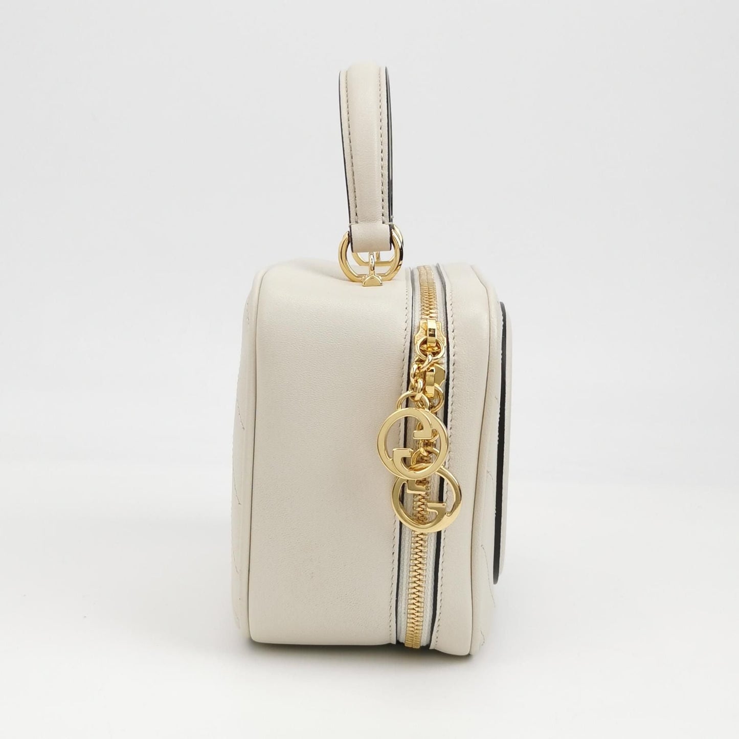 Preloved Gucci Blondie Small Leather Solid Interlocking G Crossbody Bag 250518781197271