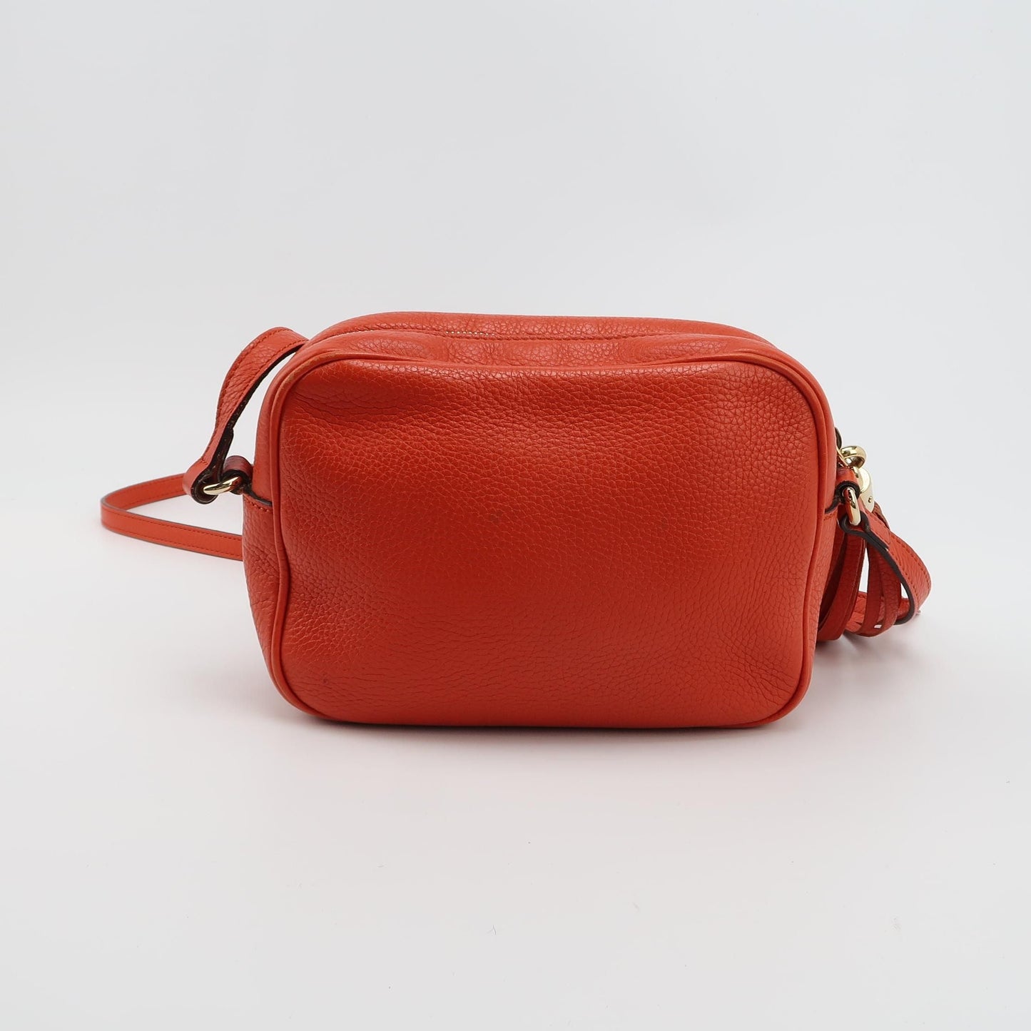 Preloved Gucci Soho Mini Leather Solid Pattern GG Camera Crossbody Bag 250515781194154