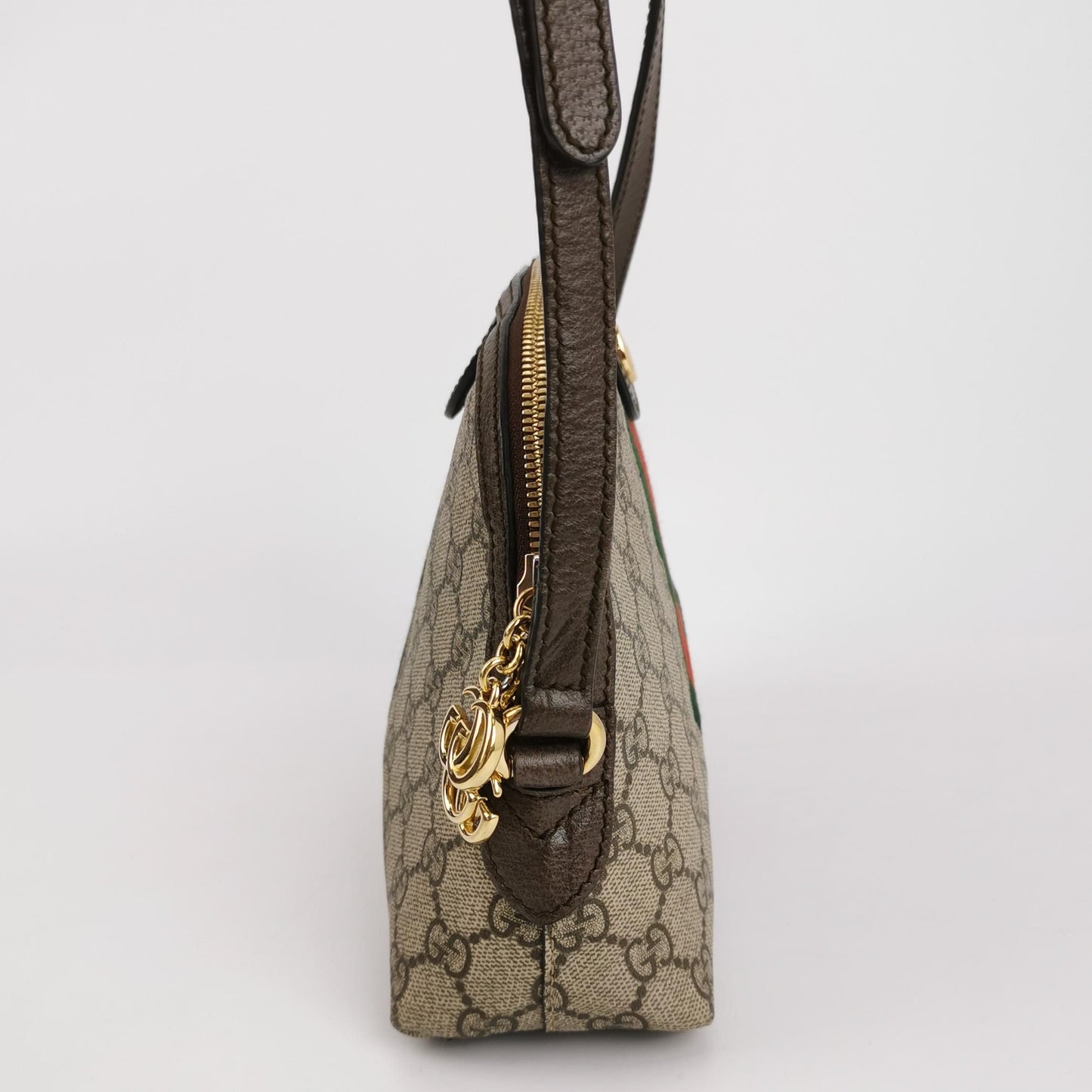 Preloved Gucci Ophidia Leather Canvas GG Crossbody Bag 250511781187356