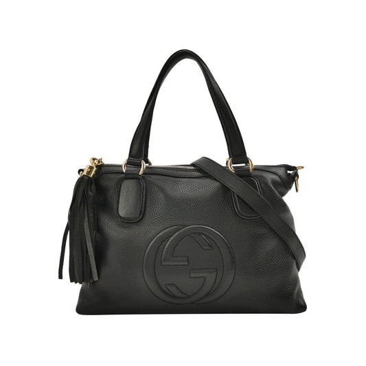 Preloved Gucci Soho Leather Tassel GG Crossbody Bag 250426781167089