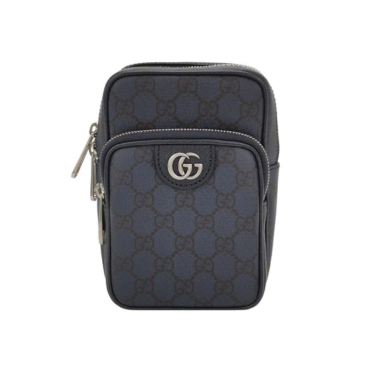 Preloved Gucci Ophidia Leather GG Logo Zip Crossbody Bag 250309781098192
