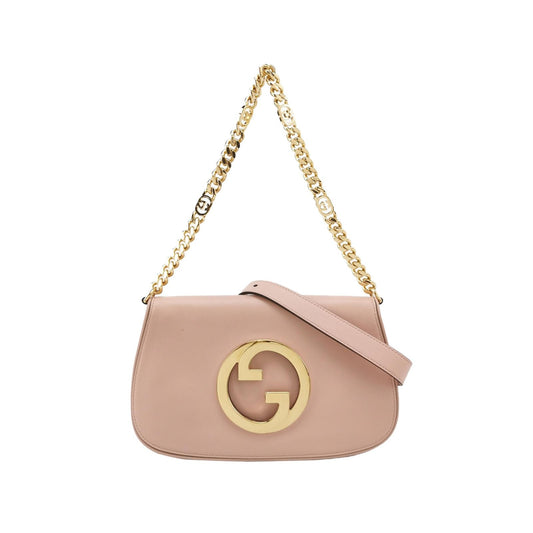 Preloved Gucci Blondie Small Leather Solid GG Shoulder Bag Crossbody Bag 250303781089579