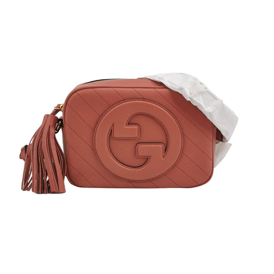 Preloved Gucci Blondie Mini Solid Pattern GG Tassel Camera Crossbody Bag 250301781085722