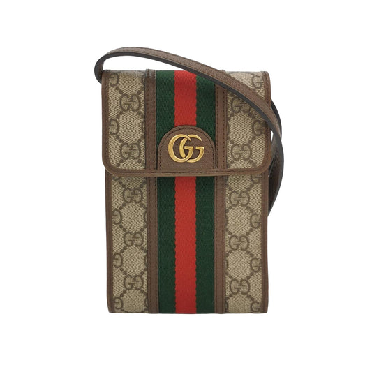 Preloved Gucci Ophidia Mini Leather Canvas GG Crossbody Bag 250219781070757