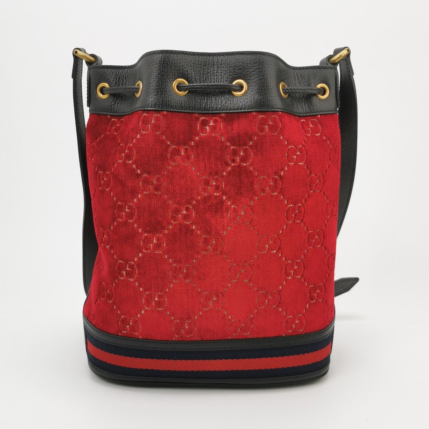 Preloved Gucci Ophidia Leather and Suede GG Crossbody Bag 250217781067225