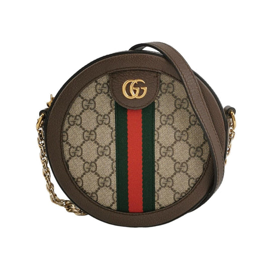 Preloved Gucci Ophidia Mini Leather Canvas GG Crossbody Bag 250219781070510