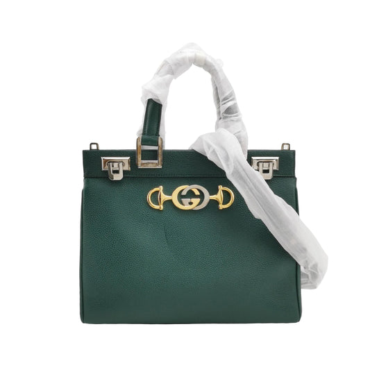 Preloved Gucci Zumi Small Leather Solid GG Horsebit Crossbody Bag 24112478957385