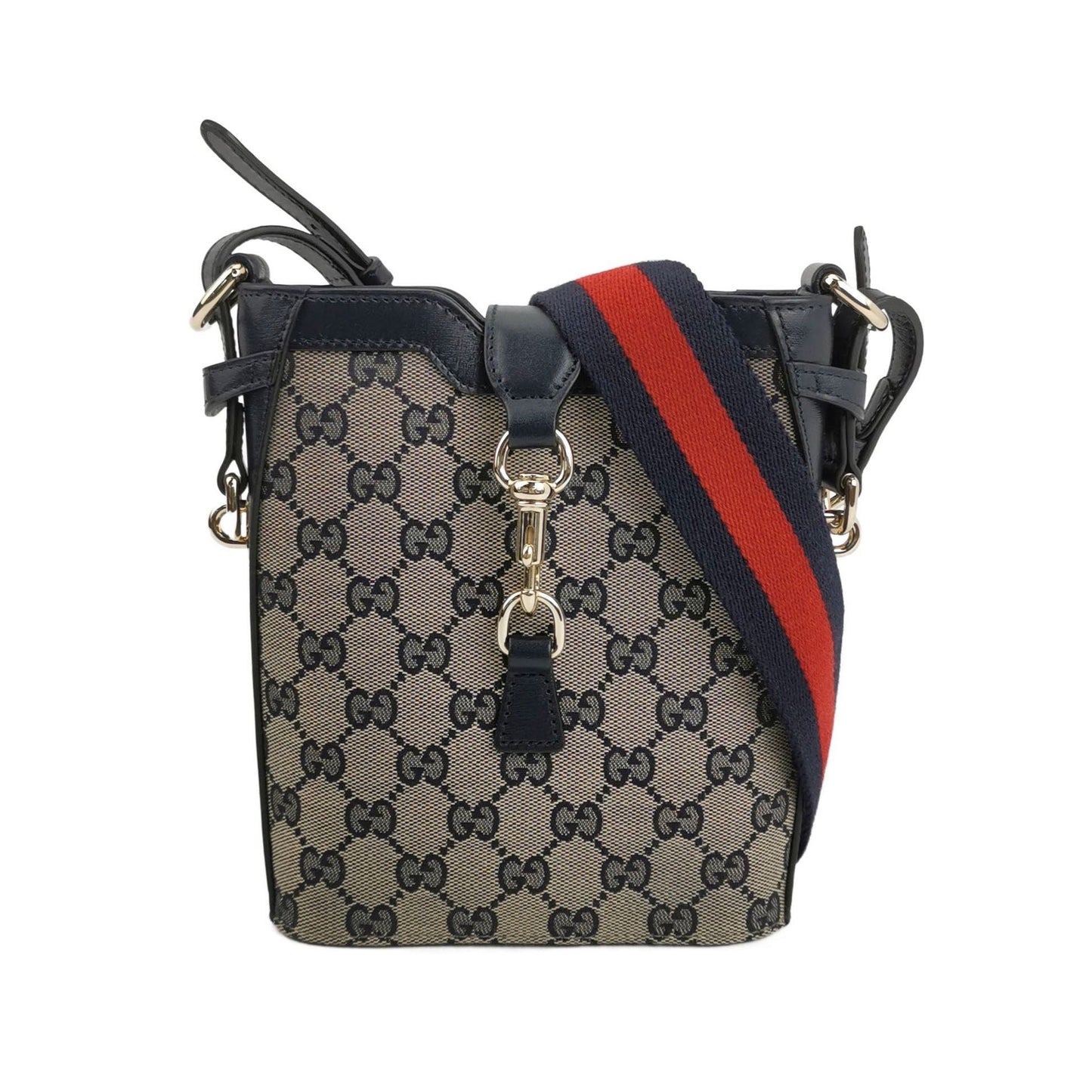 Preloved Gucci Original Leather and Canvas Shoulder Bag 250408781139629