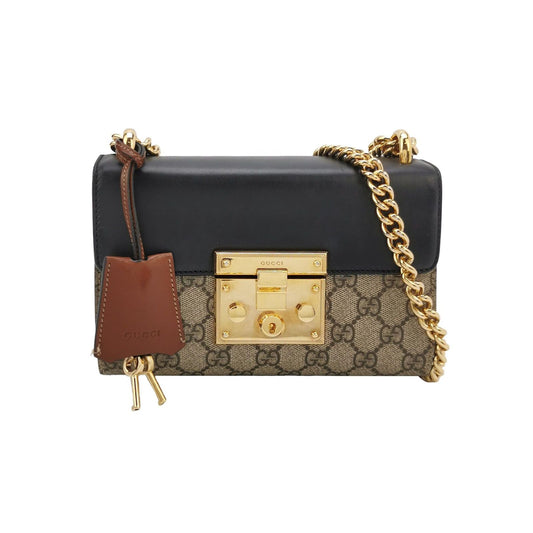 Preloved Gucci Padlock Small Leather Monogram Shoulder Bag 250605781223834