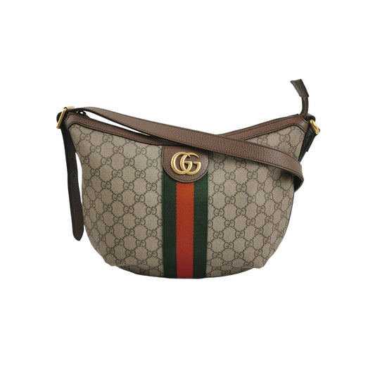 Preloved Gucci Ophidia Small GG Canvas and Leather Shoulder Bag 250602781218707