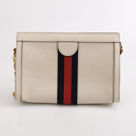 Preloved Gucci Ophidia Small Leather and Canvas GG Shoulder Bag 250524781205477