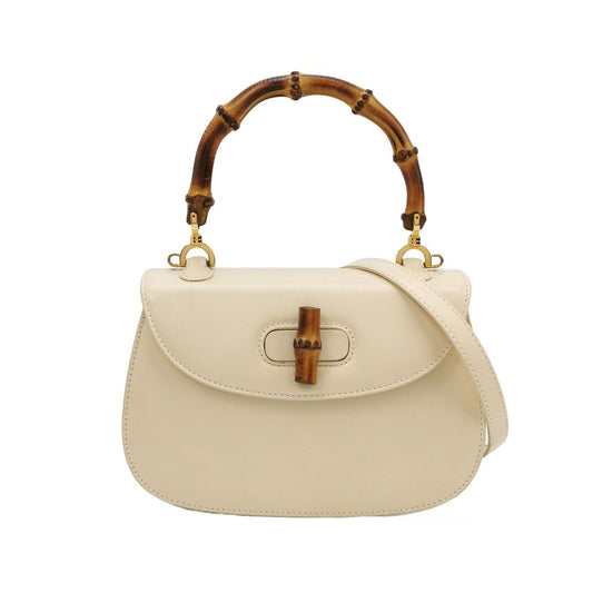 Preloved Gucci Classic Bamboo Small Leather Crossbody Bag 250604781221586