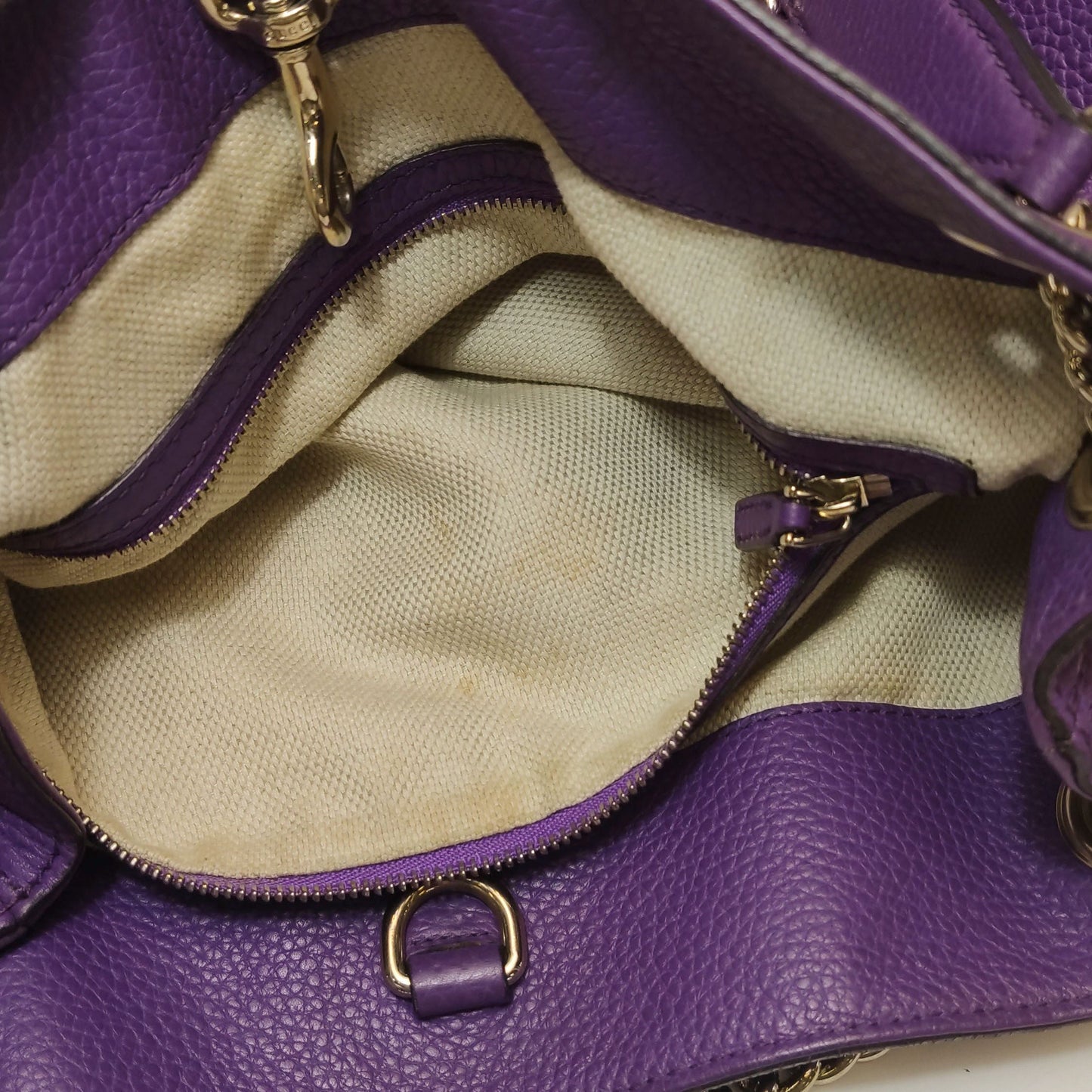 Preloved Gucci Soho Large Leather Solid GG Tote Shoulder Bag 250602781220043