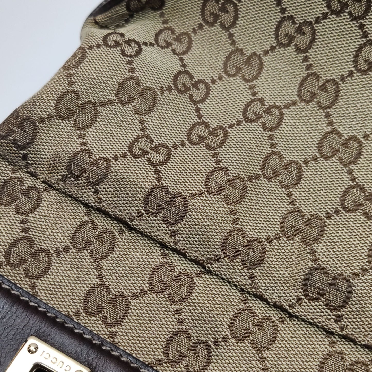 Preloved Gucci GG Canvas Shoulder Bag 250608781228069