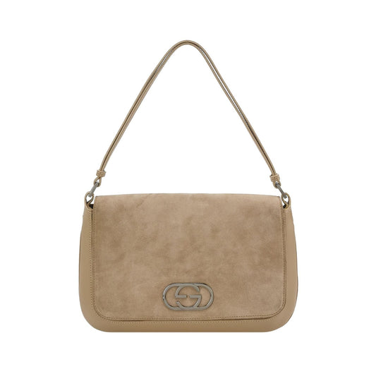 Preloved Gucci Suede Solid Shoulder Bag 250609781229920