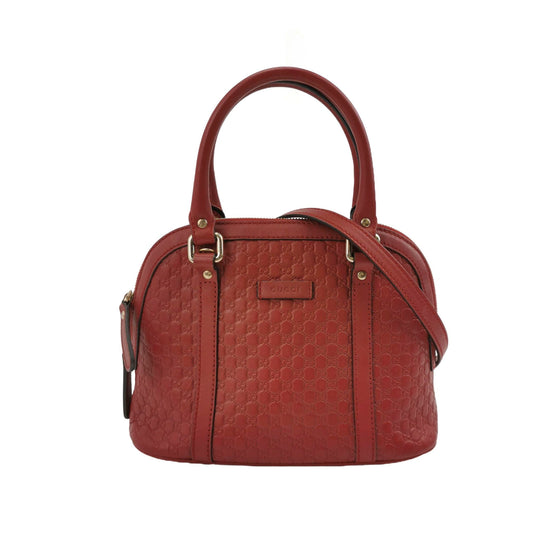 Preloved Gucci Leather Solid Pattern GG Logo Shoulder Bag 250607781226884