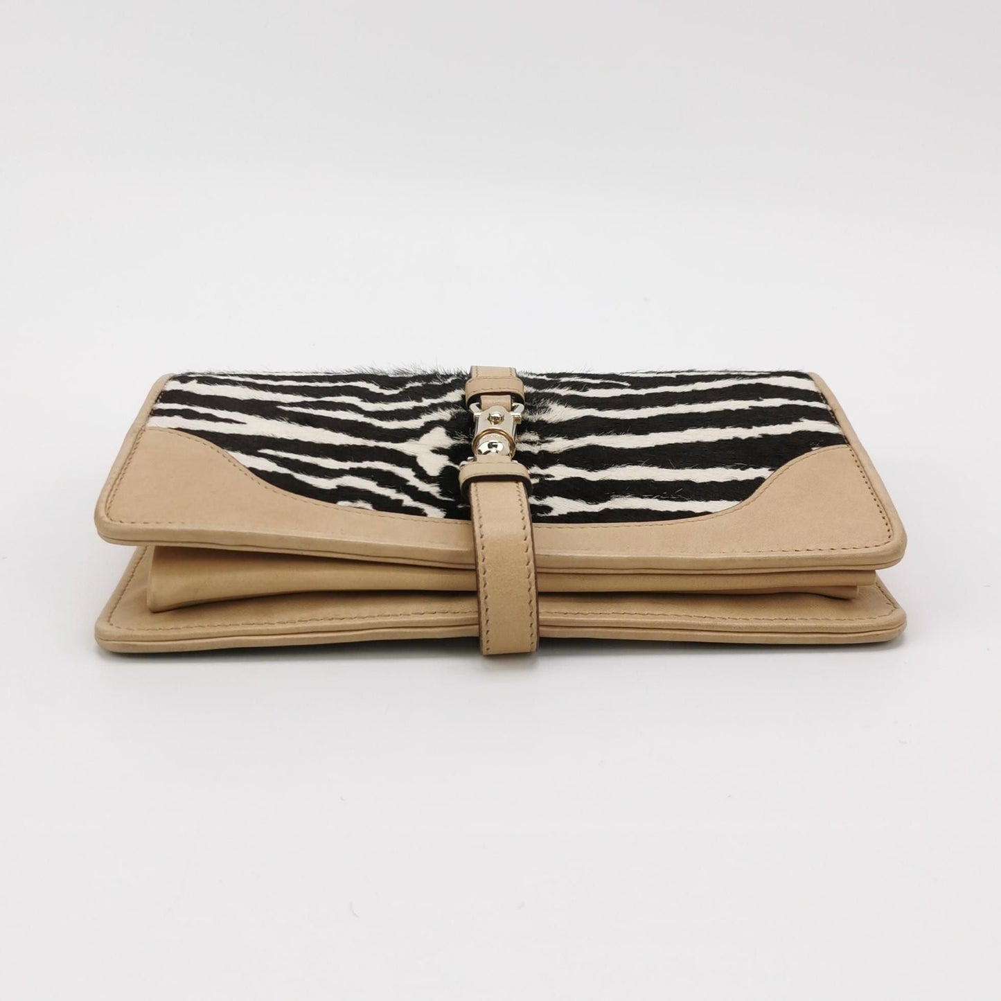 Preloved Gucci Zebra Print Leather and Horsehair Shoulder Bag 250522781203564