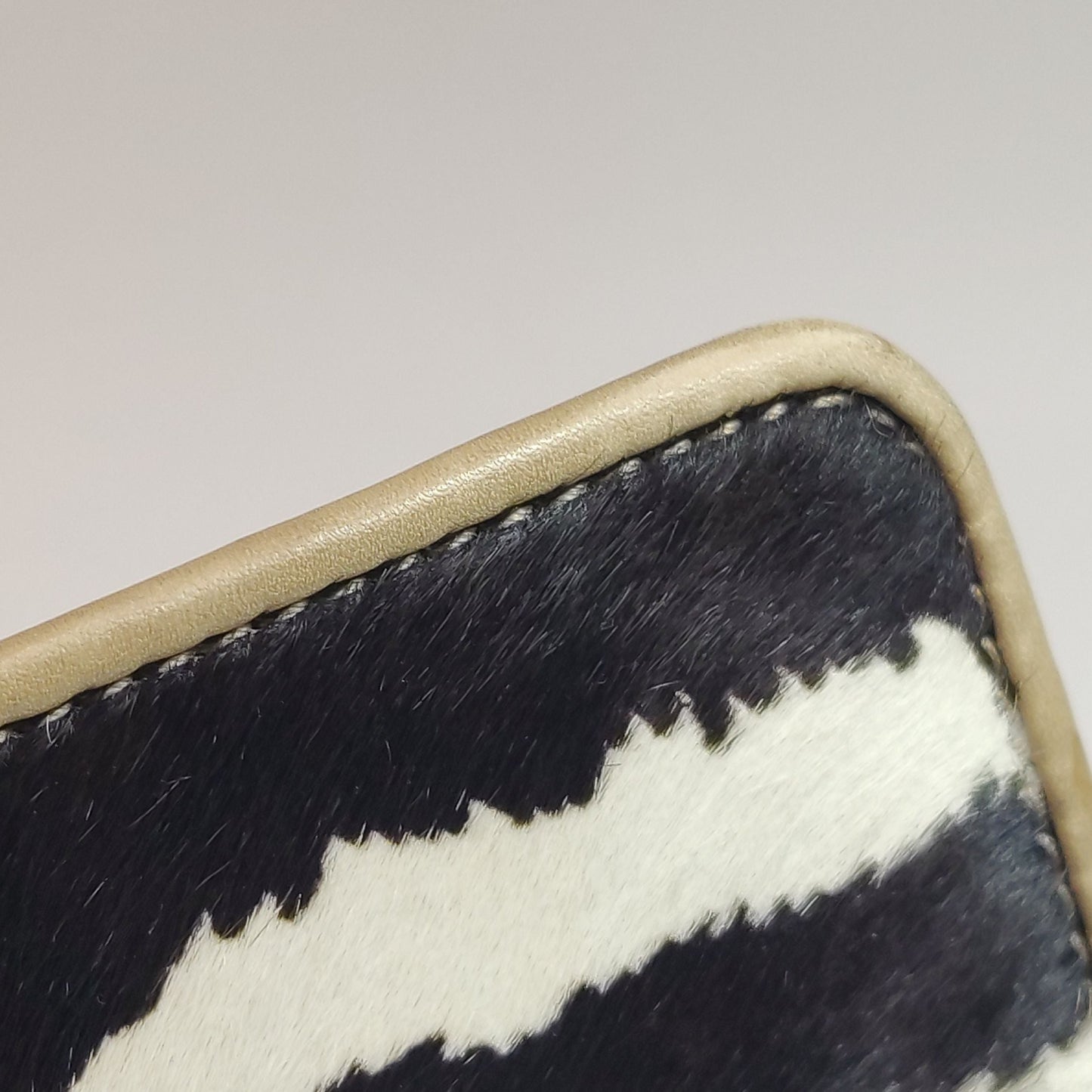 Preloved Gucci Zebra Print Leather and Horsehair Shoulder Bag 250522781203564