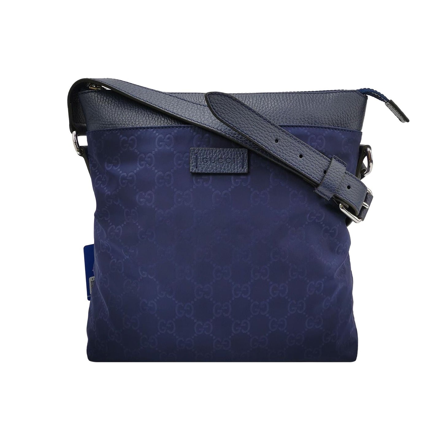 Preloved Gucci GG Retro Leather Nylon Shoulder Bag 250421781158696