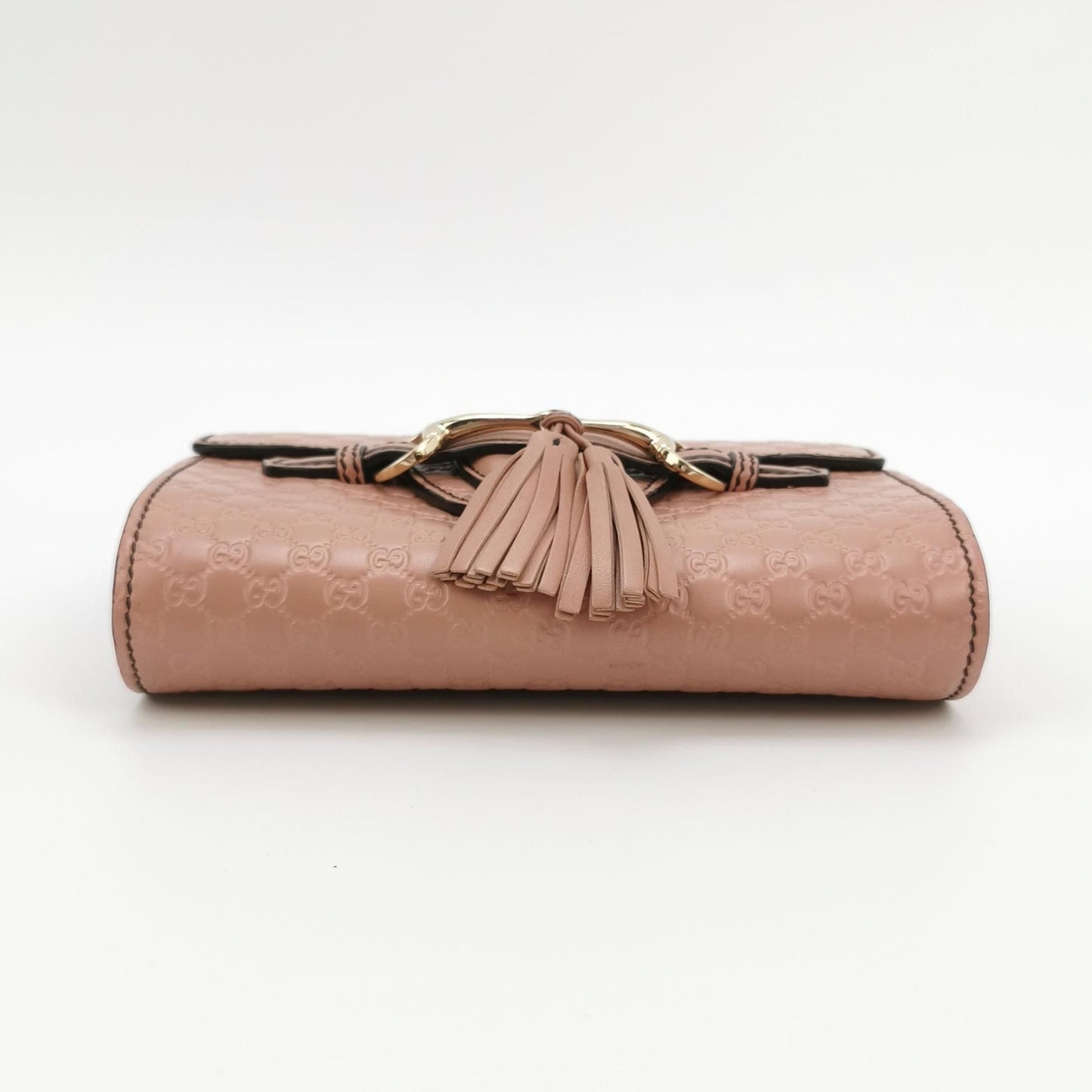 Preloved Gucci Emily Mini Leather Tassel Horsebit Shoulder Bag 250208781054993