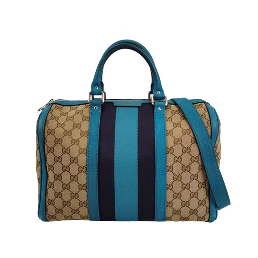 Preloved Gucci Ophidia Canvas and Suede GG Shoulder Bag 250123781039760