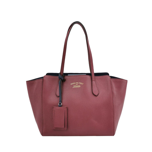 Preloved Gucci Swing Leather Logo Tote Shoulder Bag 250106781012920