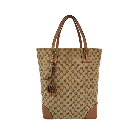 Preloved Gucci GG Canvas and Leather Shoulder Bag 250113781023337