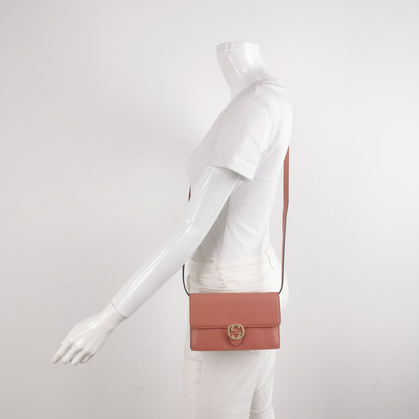 Preloved Gucci Interlocking G Leather Crossbody Shoulder Bag 24121378981645
