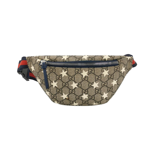 Preloved Gucci GG Monogram Star Pattern Kids Waist Bag Chest Bag 250620781245349