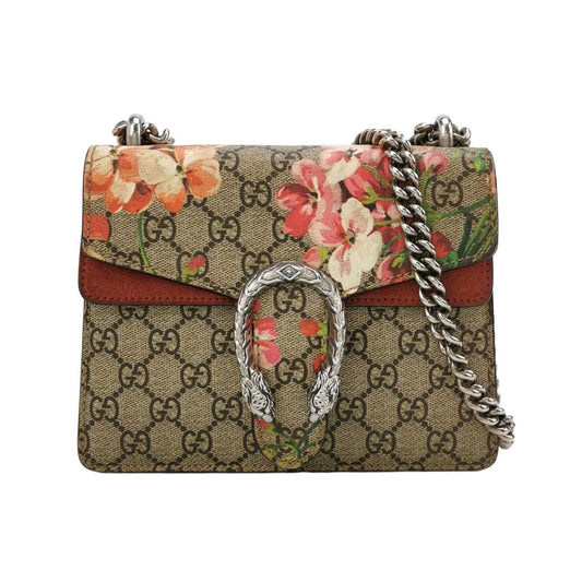 Preloved Gucci Dionysus Mini Suede Floral Print Double Tiger Head Buckle Shoulder Bag 250521781202118
