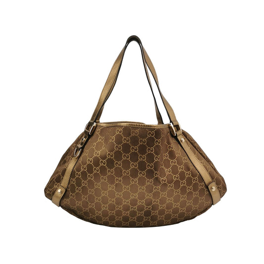 Preloved Gucci Abbey Leather GG Monogram D-Ring Shoulder Bag 057852100600