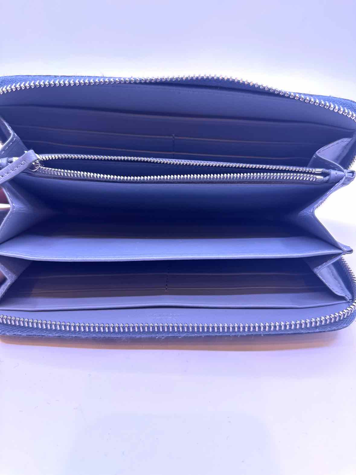 FENDI Blue grey Leather Wallet