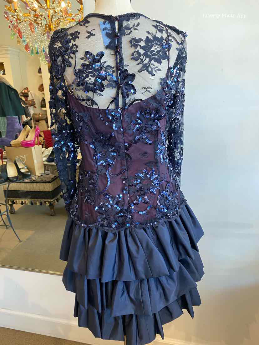 CHRISTIAN DIOR Lace Sequined Gown | M
