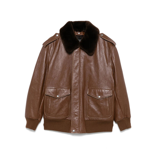 Prada Brown Jackets - Leather Jackets Women