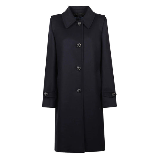 Prada Blue Coats - Single Breasted Coats Women