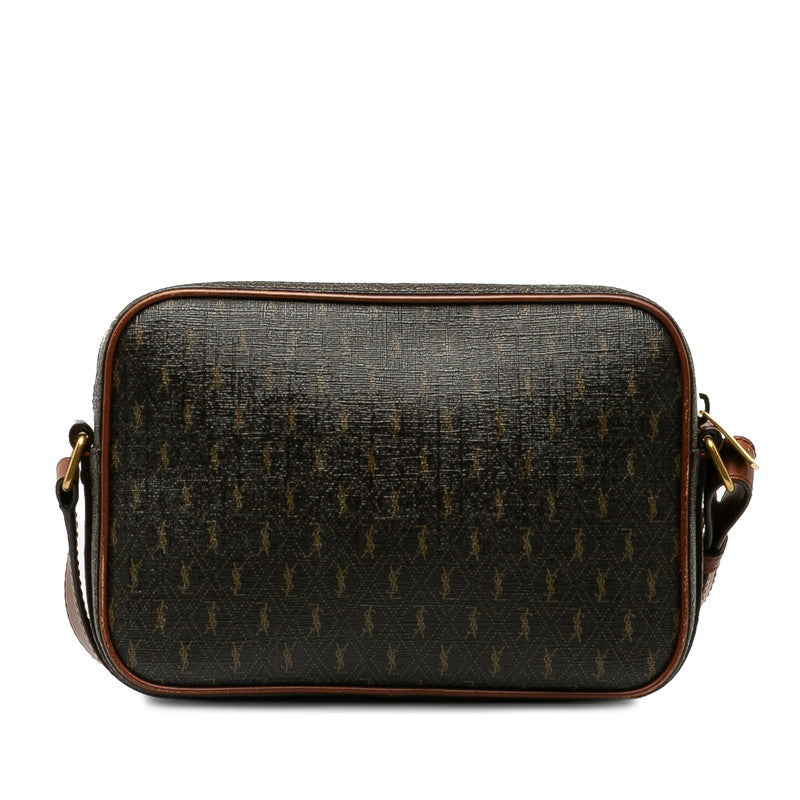 Saint Laurent 669957 Shoulder Bag PVC/Leather Brown