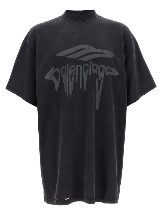 Balenciaga Women '3B Liquefied' T-Shirt