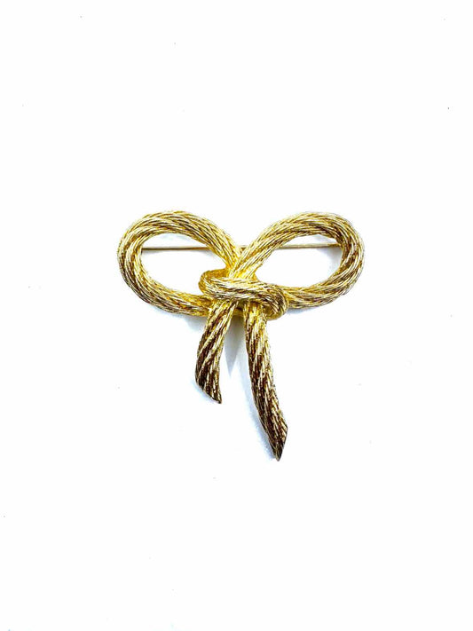 CHRISTIAN DIOR Gold Brooch