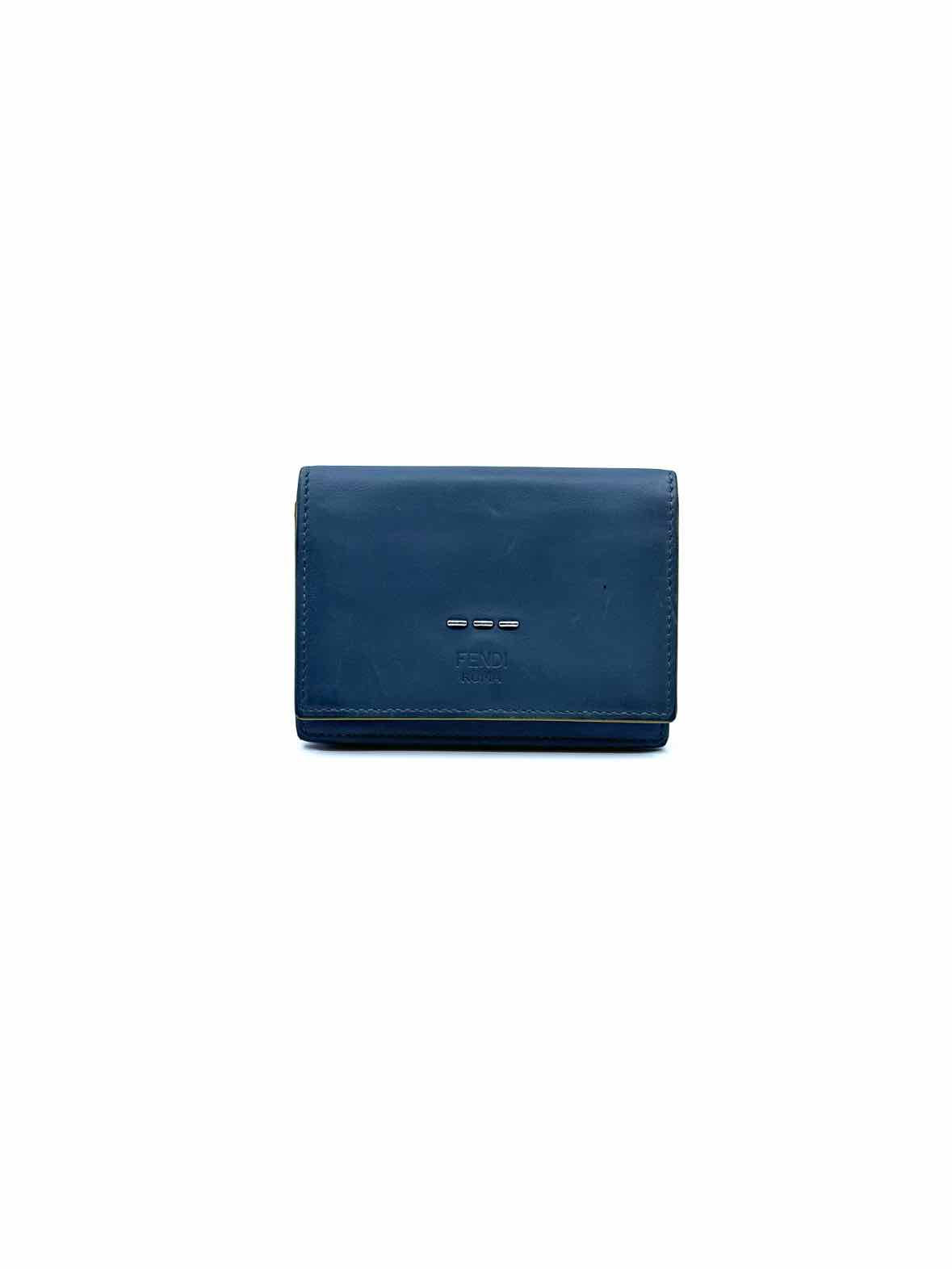 FENDI Grey Leather Wallet