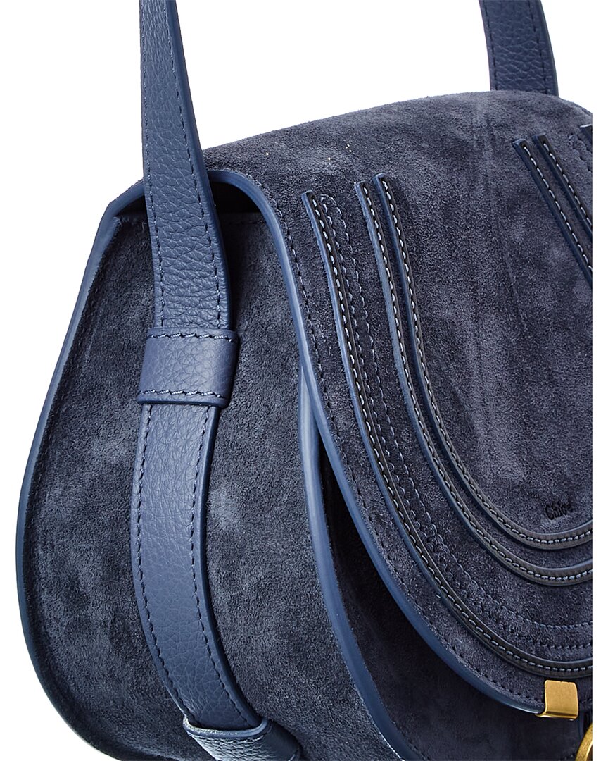 Chloe Marcie Small Suede Shoulder Bag
