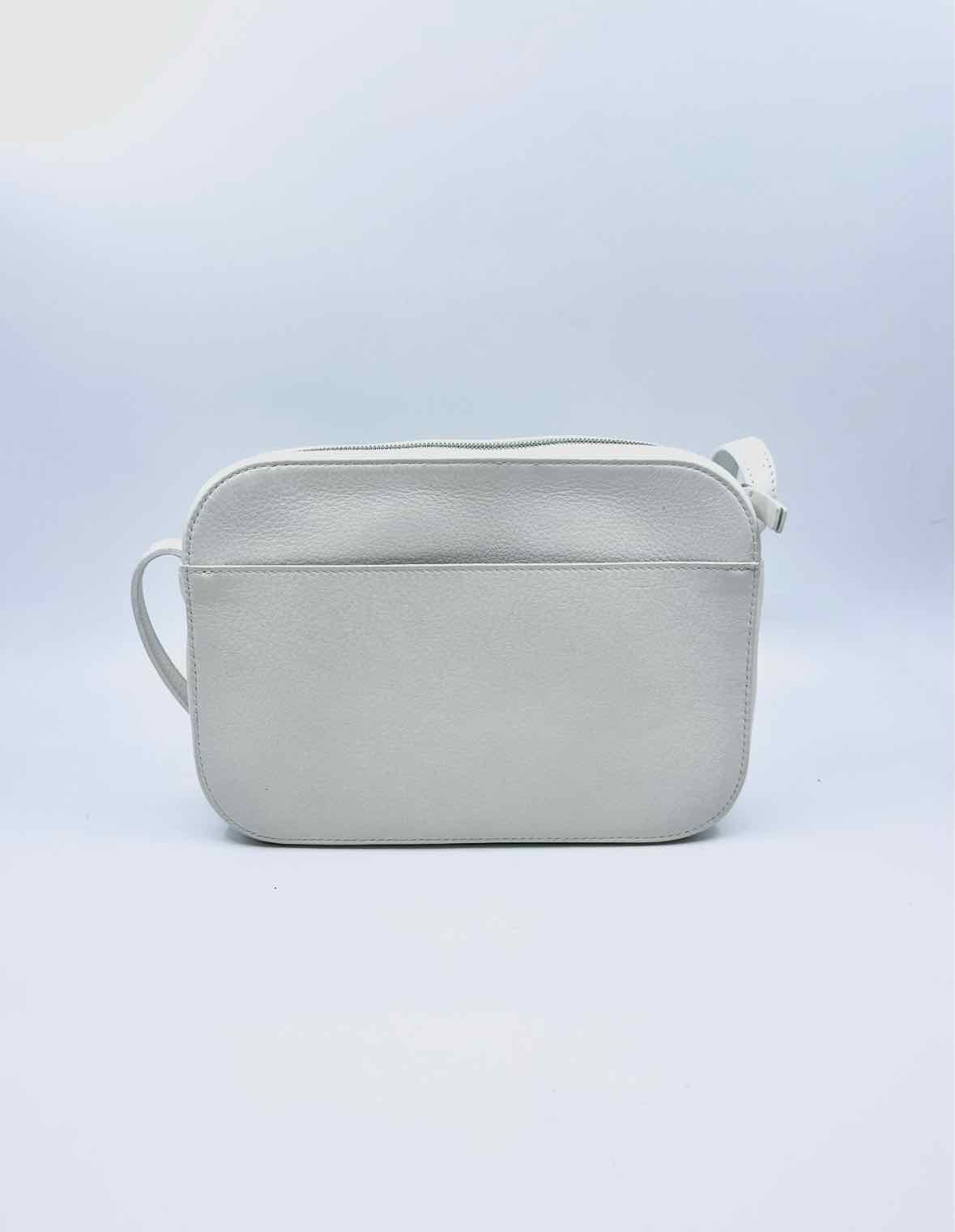 BALENCIAGA White Leather Crossbody