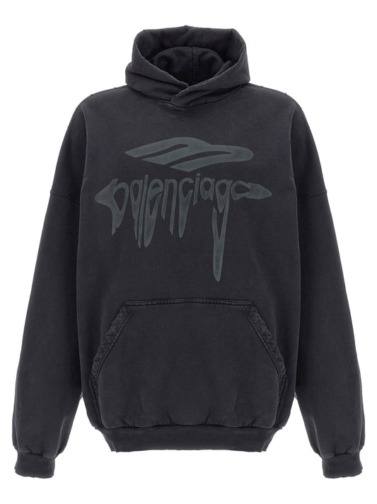 Balenciaga Women '3B Liquefied' Hoodie