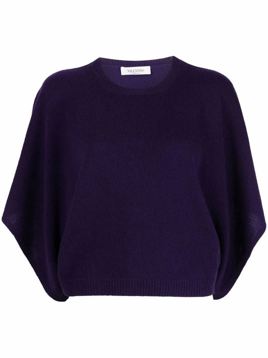 Valentino CARDIGAN Woman Black Regular 10 (M) Purple