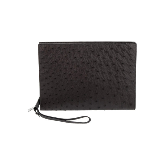 Bottega Veneta Leather Document Case ONE SIZE Grey